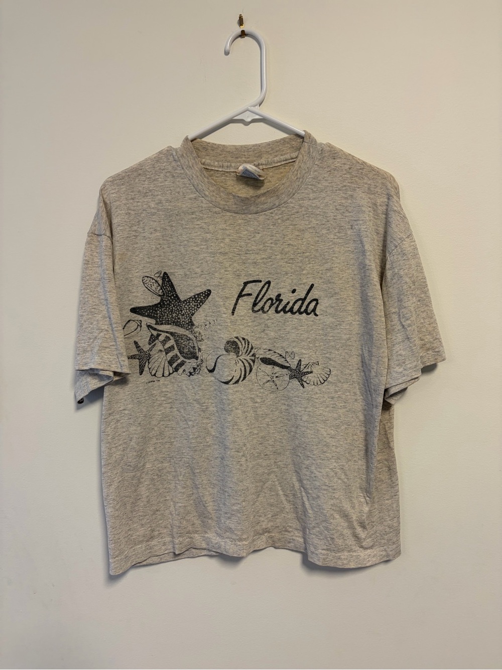 Vintage 90s Hanes Heavyweight 50/50 Florida Souvenir T-shirt Single Stitch Large